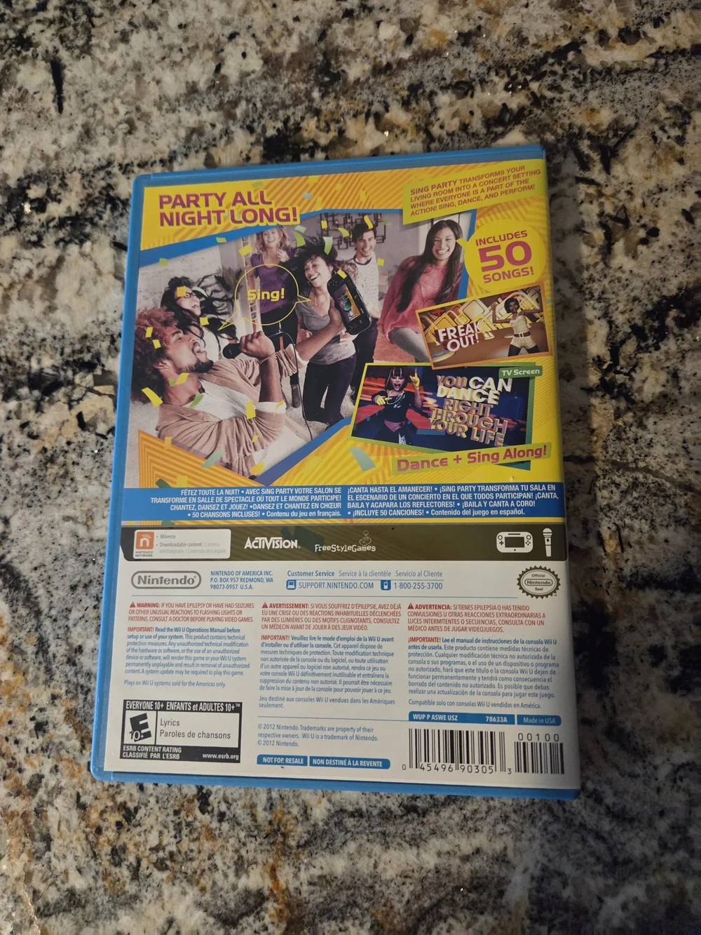 Wii U Sing Party Game with USB Microphone LIKE NEW